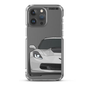 Silver C7 Corvette Z06 - iPhone Case