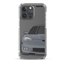 Load image into Gallery viewer, Cyber Gray C6 Corvette Z06 - iPhone Case