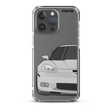 Load image into Gallery viewer, Silver C6 Corvette Z06 - iPhone Case