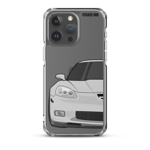 Silver C6 Corvette Z06 - iPhone Case