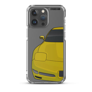 Millennium Yellow C5 Corvette Z06 - iPhone Case