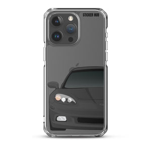 Black C6 Corvette - iPhone Case