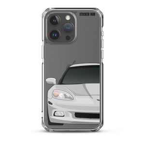 Silver C6 Corvette - iPhone Case