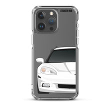 Load image into Gallery viewer, White C6 Corvette - iPhone Case