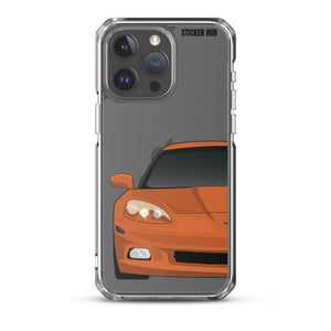 Sunset Orange C6 Corvette - iPhone Case