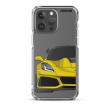 Load image into Gallery viewer, Yellow C7 Corvette Zr1 - iPhone Case