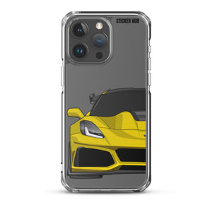 Yellow C7 Corvette Zr1 - iPhone Case