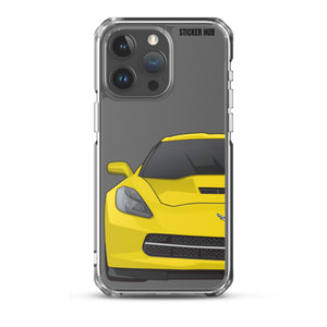 Velocity Yellow C7 Corvette Stingray - iPhone Case