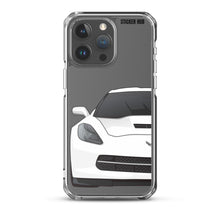 Load image into Gallery viewer, White C7 Corvette Stingray - iPhone Case