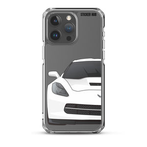 White C7 Corvette Stingray - iPhone Case