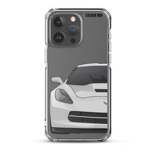 Load image into Gallery viewer, Silver C7 Corvette Stingray - iPhone Case