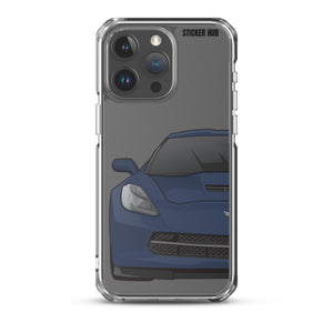 Night Race Blue C7 Corvette Stingray -iPhone Case