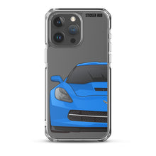 Load image into Gallery viewer, Laguna Blue C7 Corvette Stingray - iPhone Case