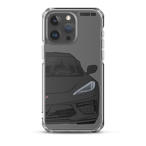 Black C8 Corvette - iPhone Case