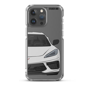 Ceramic Matrix Gray C8 Corvette - iPhone Case