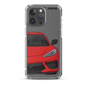 Torch Red C8 Corvette - iPhone Case