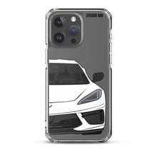 Load image into Gallery viewer, White C8 Corvette - iPhone Case