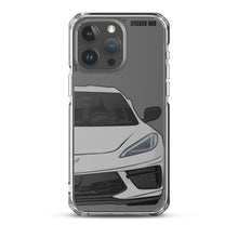 Load image into Gallery viewer, Silver C8 Corvette - iPhone Case