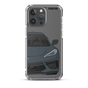 Shadow Gray C8 Corvette - iPhone Case