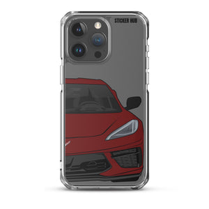 Long Beach Red C8 Corvette - iPhone Case