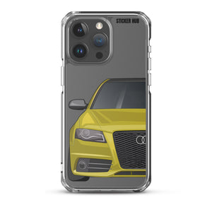 Yellow B8 Audi S4 - iPhone Case