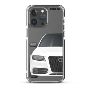 White B8 Audi S4 - iPhone Case