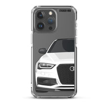 Load image into Gallery viewer, White B8.5 Audi S4 - iPhone Case