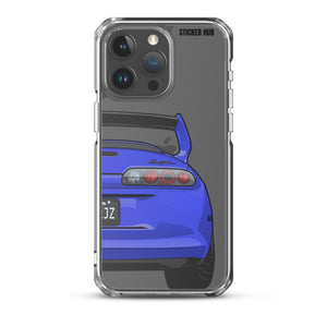 Blue Toyota Supra - iPhone Case