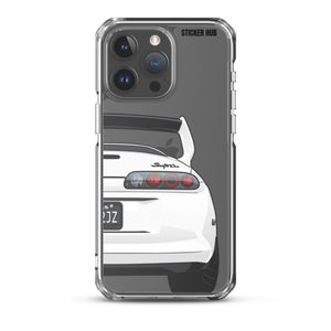 White Toyota Supra - iPhone Case