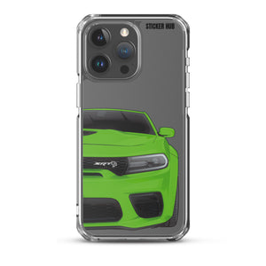 Green Charger Hellcat (Widebody) - iPhone Case