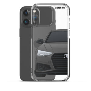 Gray B9 Audi S4 "Facelift" - iPhone Case