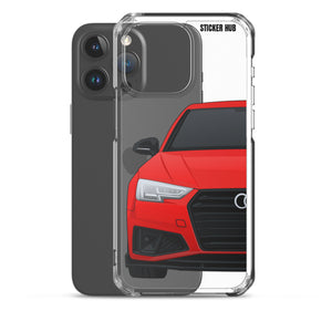 Red B9 Audi S4 "Facelift" - iPhone Case