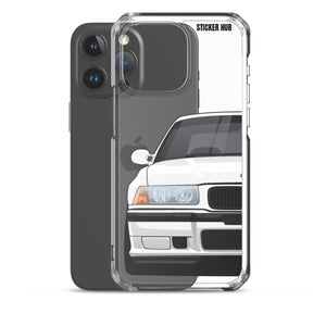 White BMW E36 - iPhone Case