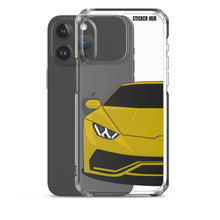 Load image into Gallery viewer, Yellow Lamborghini Huracan - iPhone Case