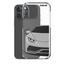 Load image into Gallery viewer, Silver Lamborghini Huracan - iPhone Case