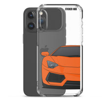 Load image into Gallery viewer, Orange Lamborghini Aventadoor - iPhone Case