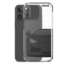 Load image into Gallery viewer, Black Lamborghini Aventadoor - iPhone Case