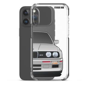 Silver BMW E30 - iPhone Case