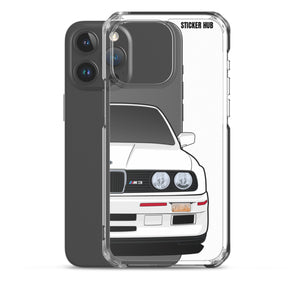 White BMW E30 - iPhone Case