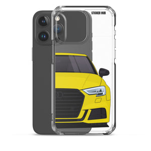 Yellow B9 Audi S3 - iPhone Case