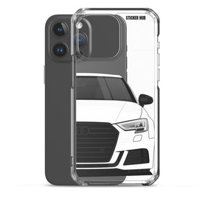 White B9 Audi S3 - iPhone Case