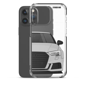 Silver B9 Audi S3 - iPhone Case