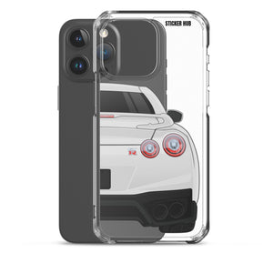 White R35 Nissan GTR - iPhone Case