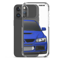 Load image into Gallery viewer, Blue Mitsubishi Evo - iPhone Case