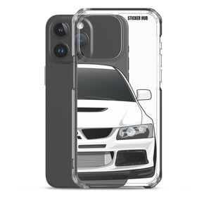 White Mitsubishi Evo - iPhone Case