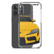 Load image into Gallery viewer, Yellow MKV Toyota Supra - iPhone Case