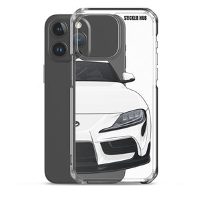 White MKV Toyota Supra - iPhone Case