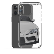 Load image into Gallery viewer, Silver MKV Toyota Supra - iPhone Case