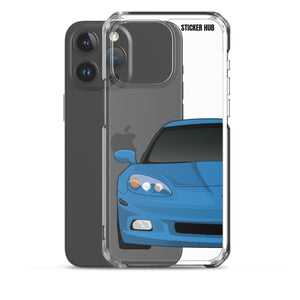 Jet Stream Blue C6 Corvette - iPhone Case