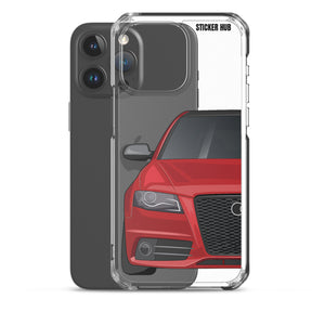 Brilliant Red B8 Audi S4 - iPhone Case